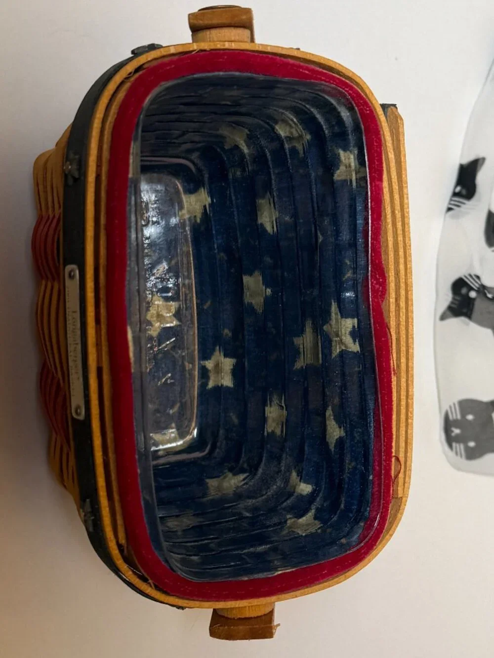 2001 Unused Inaugural Stars and Stripes Longaberger Basket Handwoven